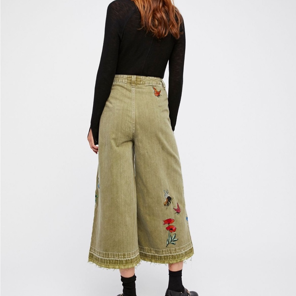 Free People Super Rare Dusk Jeans in Olive Green size 30, very rare in this size - Picture 2 of 11